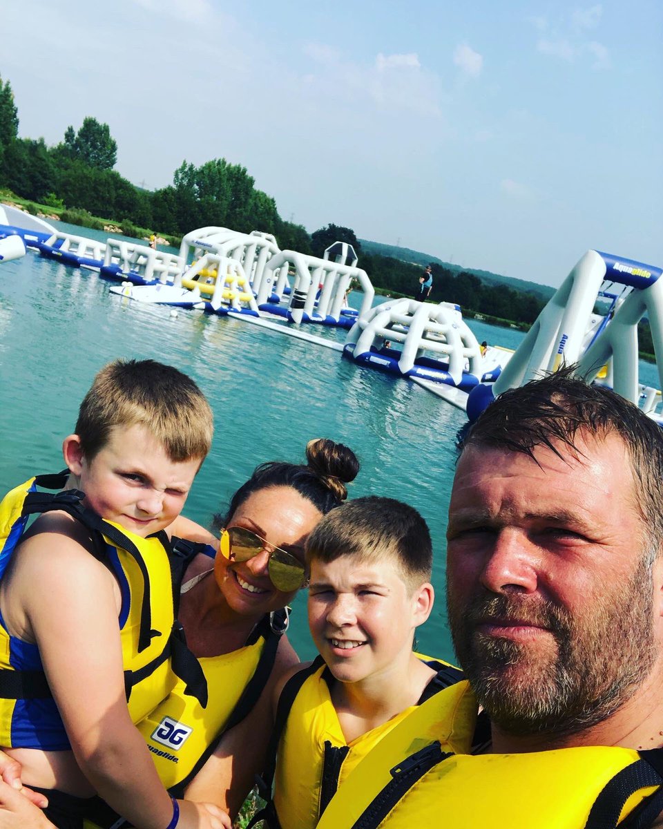abbottheather6's tweet photo. Had the best time at Manley Mere Aquapark ! @AbbottMichael5 #aquaglide #lakedays #achingtoday 🙈 https://t.co/vhkPzTwHAl
