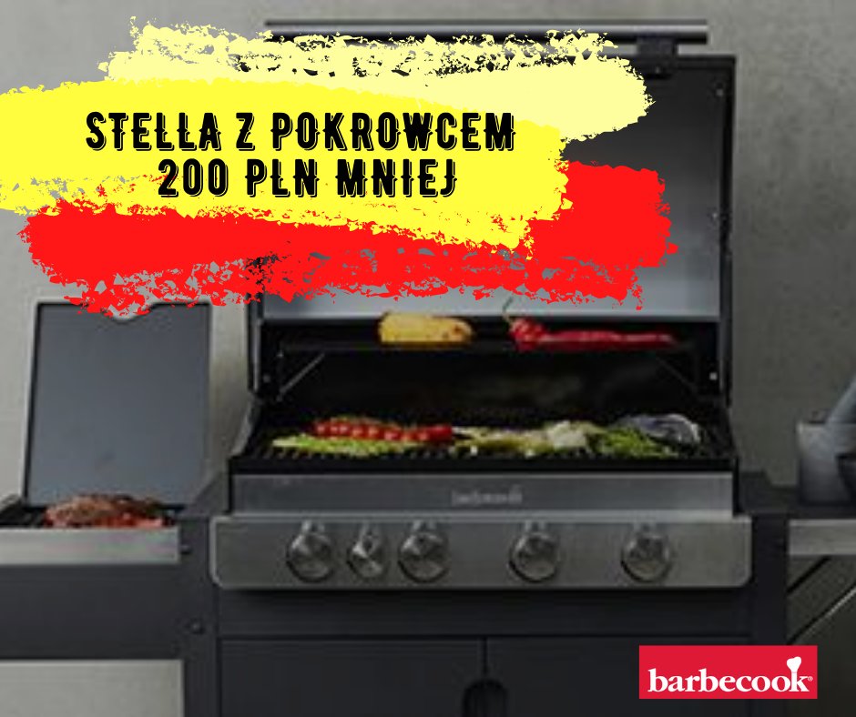 BarbecookPolska's tweet photo. 🔥🔥🔥 Super wydajny grill Stella Barbecook rozpali chęci na grillowanie😎😅 Zwłaszcza, że teraz złapiesz go z pokrowcem 200 PLN taniej 👍🙃💸

Liczba zestawów ograniczona 😄
https://t.co/8T1CZcSE4G @barbecook #sale #onlinesale #bbqlife #Grill https://t.co/7zxe0yD1ty