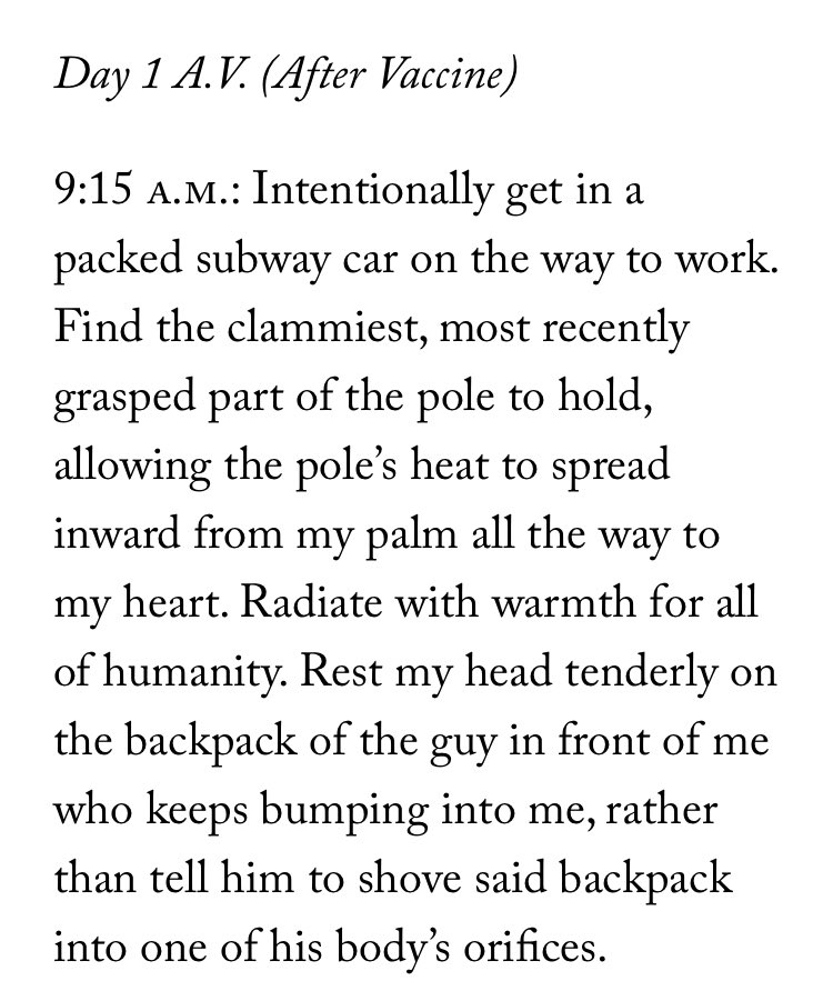joshgondelman's tweet photo. In a moment of optimism, I planned out my social calendar for the week after the pandemic ends and wrote it down for the @NewYorker. https://t.co/MHncY3cjCt https://t.co/UZqvOPFTT4