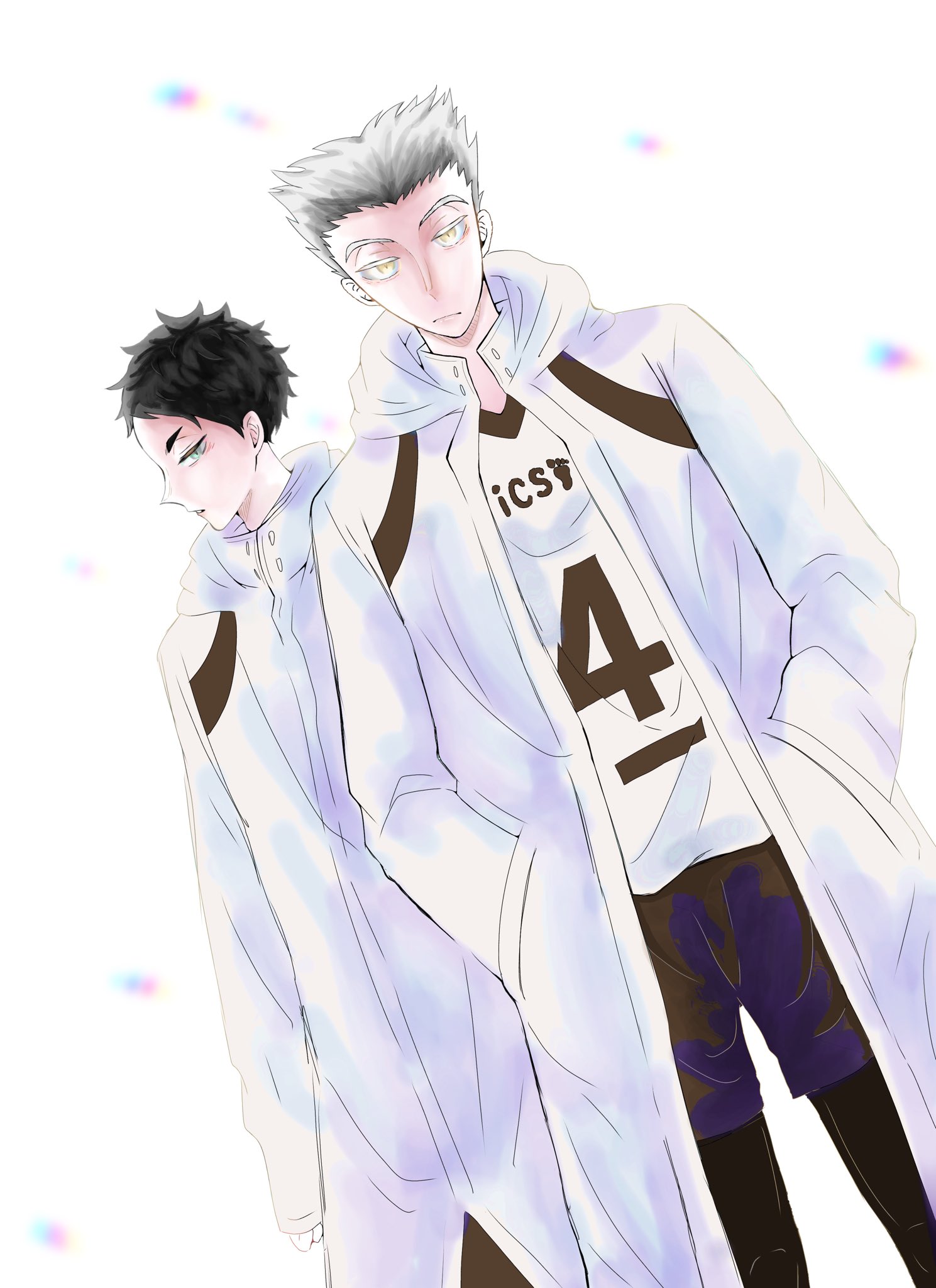 ほうじ茶 En Twitter Hq 梟谷 ハイキュー ハイキューイラスト イラスト Haikyuu Haikyuufanart 兎赤 木兎光太郎 赤葦京治 T Co Sgcawkkcne Twitter