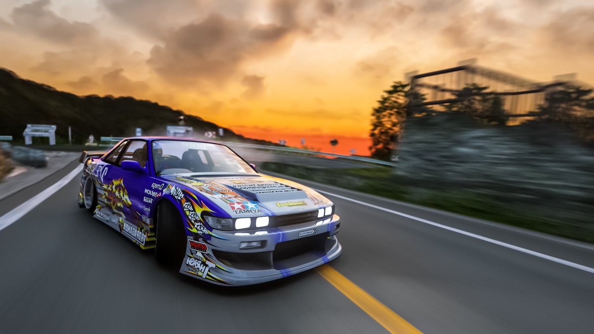 lethalsmithers's tweet image. Few of the MSK S13 Works 9 on Tsubaki line uphill super fun togue #assettocorsa #togue #mountainroads #lightroom #poopypics #photography