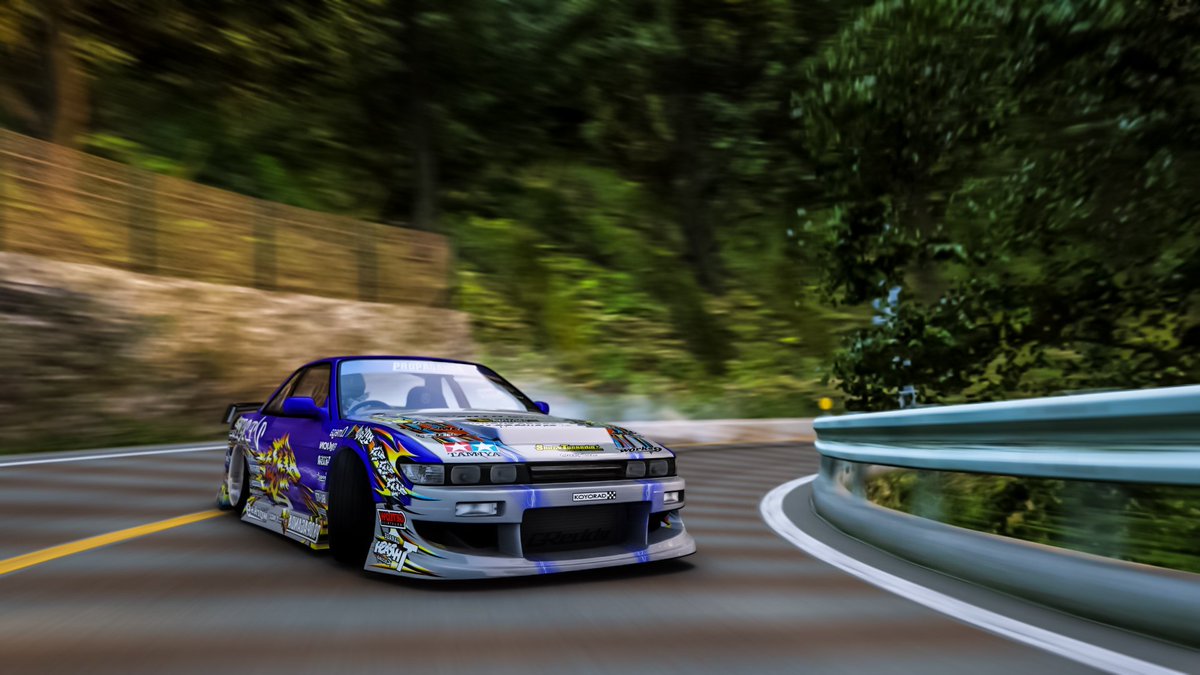 lethalsmithers's tweet image. Few of the MSK S13 Works 9 on Tsubaki line uphill super fun togue #assettocorsa #togue #mountainroads #lightroom #poopypics #photography