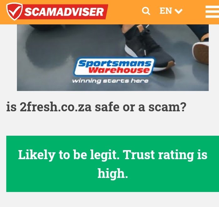 2freshE's tweet photo. Maintaining an active presence on sites like ScamAdvisor and Hellopeter cannot be overstated enough... Consumers are wary of new online stores and easing their worries is the first step and most important step to building a loyal customer base 🙂 https://t.co/XfiV8e4Yt7