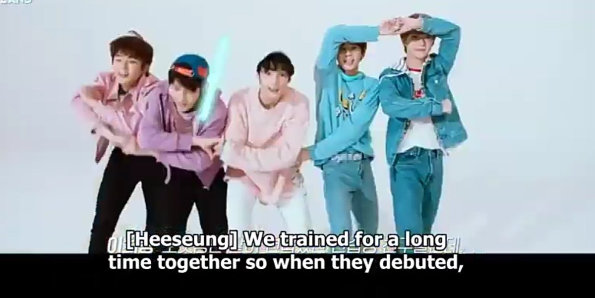 Heeseung continued to talk about his friendship with TXT. He had a history of training for long with TXT and forming a bond with them in the meantime. Heeseung confessed about his bittersweet feelings after TXT's debut.