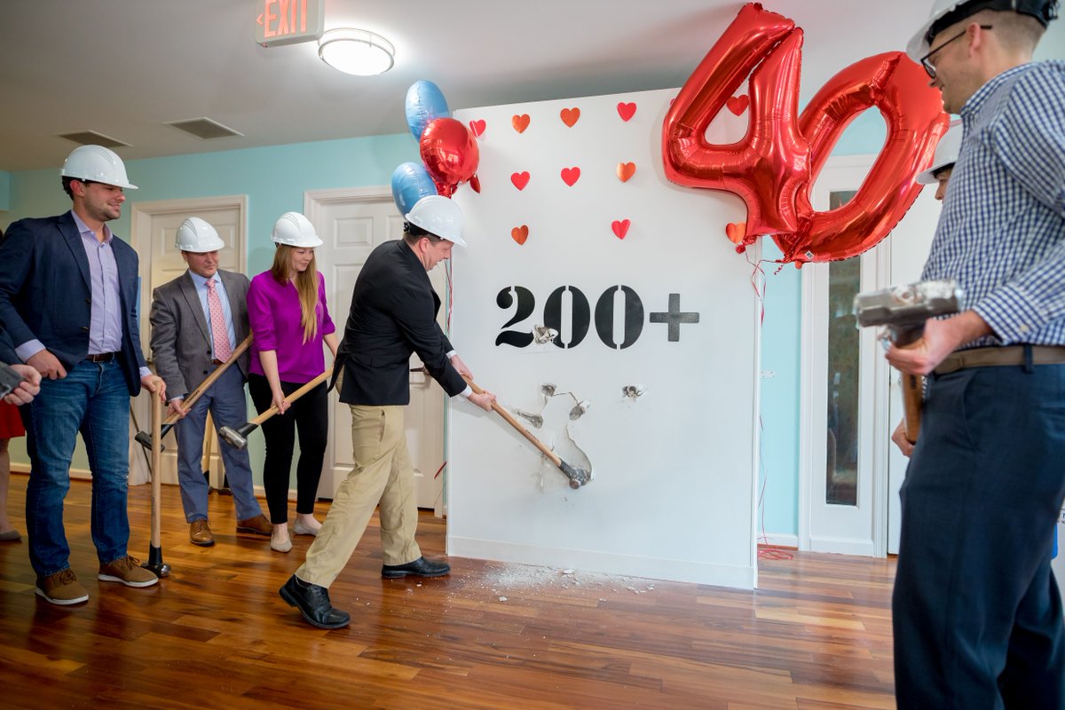 rmhousedc's tweet photo. In February, we kicked off the expansion of our DC House with a wall-breaking ceremony. Today, we're just WEEKS away from completion! π Give this post a RT if you're excited to see the updated house. #BuildHope #ForRMHCDC #FlashbackFriday https://t.co/HlK7imUugK