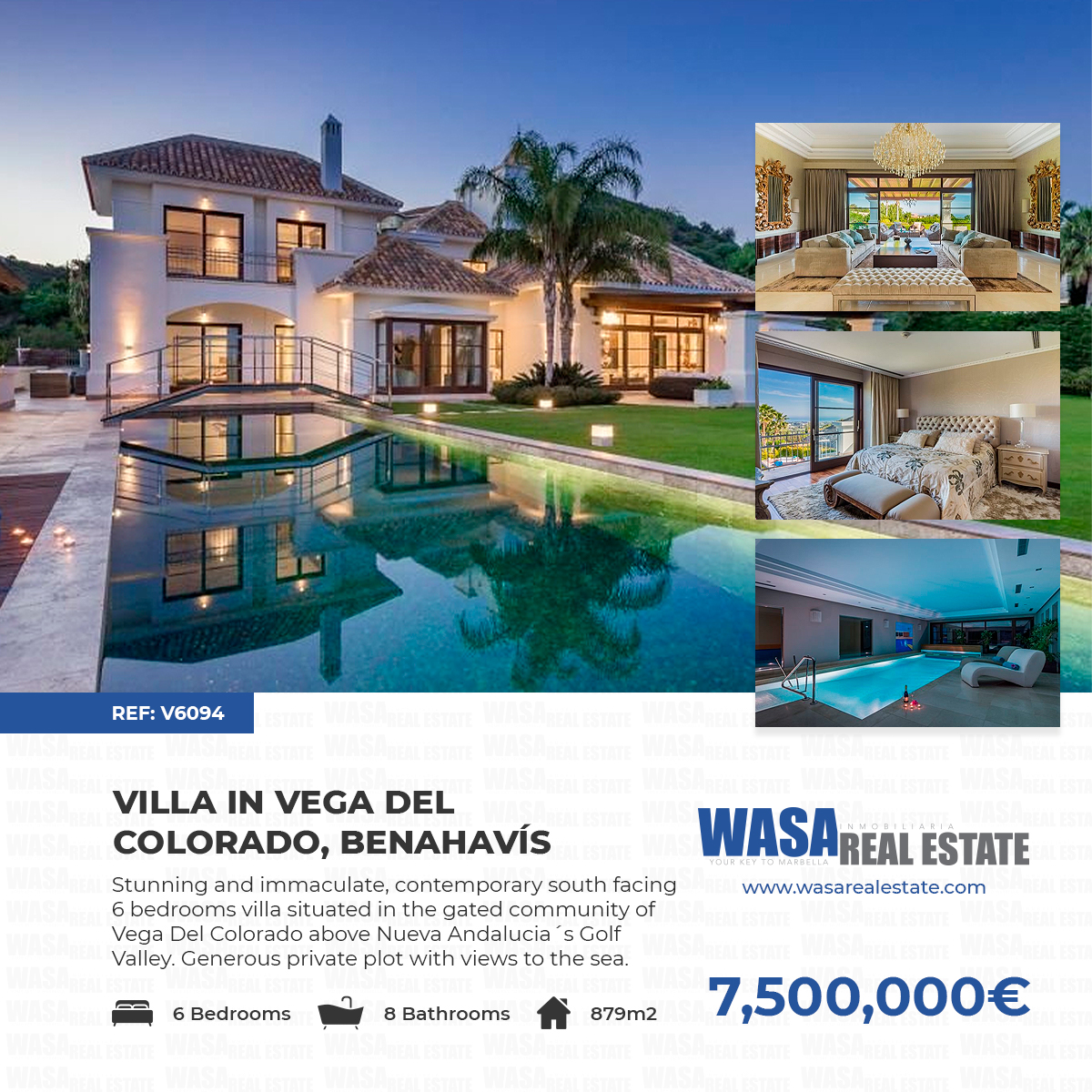 *⃣ Stunning contemporary #south facing #villa situated in the gated community of Vega Del Colorado. An exceptional #residence in every way which truly must be seen to be appreciated.

🏡 879m2
🛏 6 Bedrooms
🛁 8 Bathrooms
✅ bit.ly/33MVaif

𝐑𝐄𝐅: 𝐕𝟔𝟎𝟗𝟒