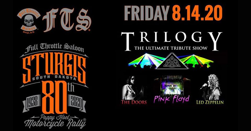 TRILOGYTRIBUTE's tweet photo. Tonight in Sturgis at the Full Throttle Saloon!  Tributes to The Doors, Led Zeppelin, and Pink Floyd - full light and laser show!  @ftssturgis @Paranoid_Floyd https://t.co/oeH8QDjVzq