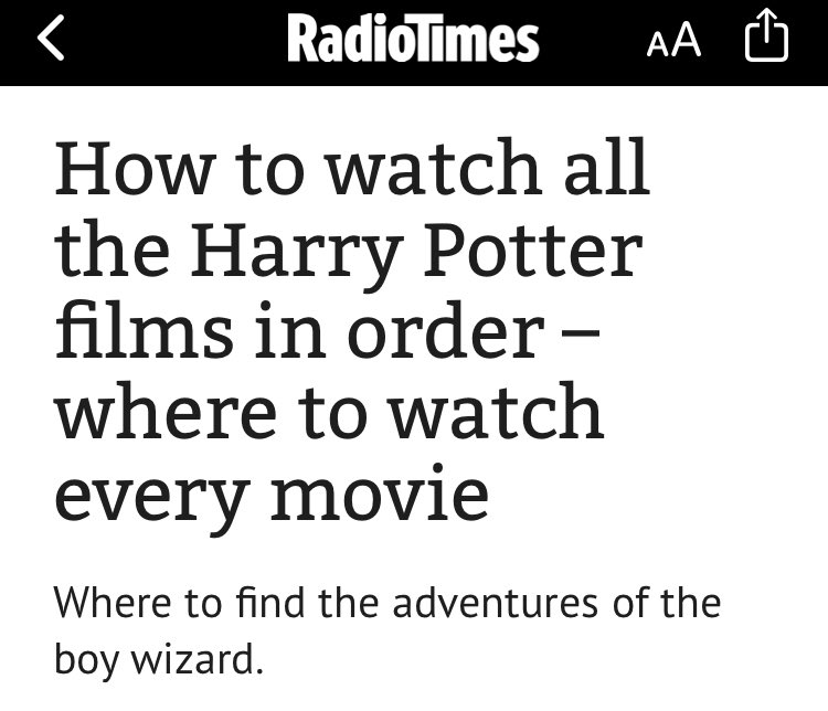Congratulations  @RadioTimes, you’ve topped my news app with the most pointless article in history.