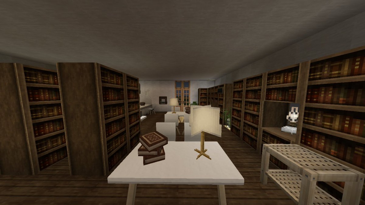 Vi Vian Minecraft Library Minecrfat Library Interior Design Tutorial Link T Co Hvqxvezykt T Co Fa1redlzao Minecraft Minecraftmemes Minecraft建築コミュ Minecraftbuilds Minecraftdesign Interiordesign Library