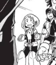 Maybe she's over the "rational deception" thing cause she's looking p nervous about Aizawa fighting off the group of villains alone