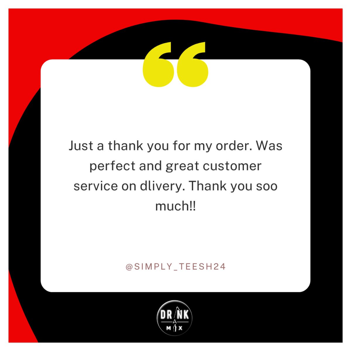 DrinkAMix's tweet photo. •Customer feedback•

Become one of our happy customers and order your Drinkamix party box at https://t.co/KGW7i8nPOf 🍹🍸 https://t.co/4lcvhOLRBp