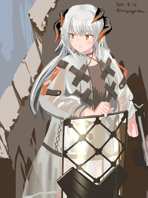 さりあ 
#アークナイツ版深夜の真剣お絵かき60分一本勝負 