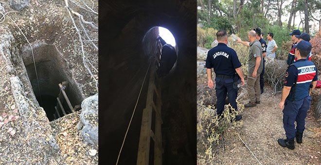 Kazı ekibimizin Hellenistik Akropolis’te tespit ettği kaçak kazı alanında, Tekirova Jandarma Komutanlığı işbirliğiyle yürütülen çalışma sonucu kültür mirasımızı tahrip etmek isteyen defineciler sabaha karşı suç üstü yakalanmıştır. <a href="/TCKulturTurizm/">T.C. Kültür ve Turizm Bakanlığı</a> <a href="/Akdenizun/">Akdeniz Üniversitesi</a> <a href="/anadoluajansi/">Anadolu Ajansı</a>