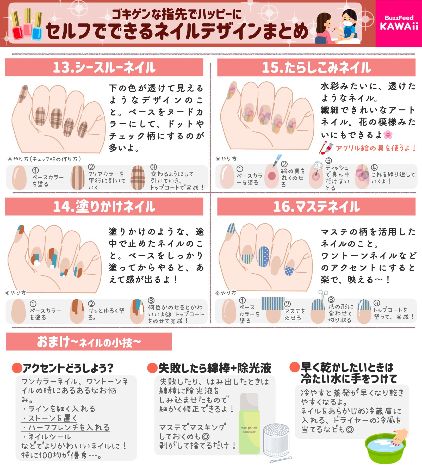 ট ইট র Buzzfeed Kawaii 素敵な指先でハッピーに生きる セルフでできる ネイルデザイン やり方をまとめました ট ইট র Buzzfeed Kawaii 素敵な指先でハッピーに生きる セルフでできる ネイルデザイン やり方をまとめました
