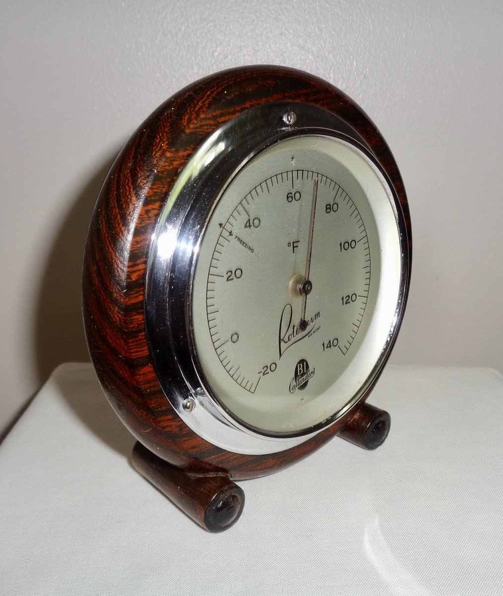 MullardAntiques's tweet photo. Vintage Chrome & Wood Surround Rototherm Thermometer. Bimetallic thermometer. Vintage Technology. Desk Ornament. Working Display Item. https://t.co/sggxFSuVIQ #scientifickit #thermometer #industrial #deskornament #officedecor #mancave #rototherm #vintagescientific https://t.co/pEFyZoUH1h