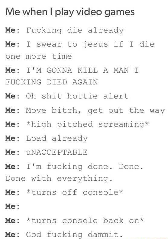 otterlymylife's tweet photo. We all know someone like this #gamergirl #gamer #PS4 #fbgames https://t.co/8bOzkRNUYW