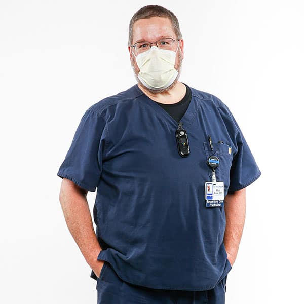 Mark Rose is a respiratory therapist who has been at Presby for 29 years. “It has changed everything we do," Rose told us when talking about Covid.  https://interactives.dallasnews.com/2020/saving-one-covid-patient-at-texas-health-presbyterian-hospital-dallas/
