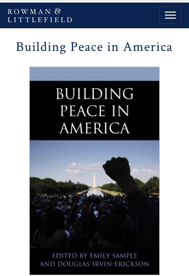 dremilysample's tweet image. So so thrilled to share that our edited volume is now available for pre-order! I’m honored to have had the opportunity to work with so many amazing #peacebuilding scholars and practitioners. 
rowman.com/ISBN/978153814…