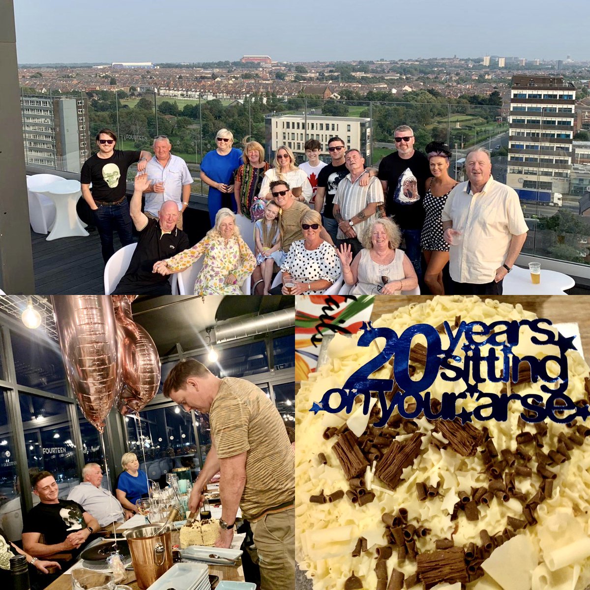Had a belter meal on top of Bootle last night with the nearest &amp; dearest to celebrate a little milestone! <a href="/14barandgrill/">14</a> 🎉