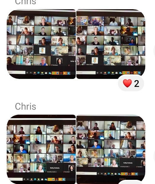 plh4lisa's tweet photo. Screen shots of today's @teamdraft Lung Cancer Survivors Super Bowl Challenge virtual Zoom check presentation to Lung Cancer Colorado Fund and my 5 year Cancerversary celebration. It's been an amazing day already! #lcsm #lccfund #celebrate #stage4lungcancer #lungcancerresearch https://t.co/a5PpdJVUVa