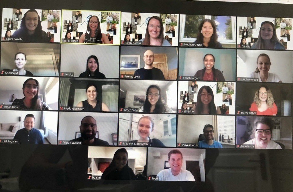 _MeghanONeill's tweet photo. Today at the @PopHlthAnalytic lab meeting we’re celebrating all the brilliant people transitioning to exciting new adventures this Fall and all the new faces joining the lab. Would you look at this team 🤩 https://t.co/xq18YBJ7bG