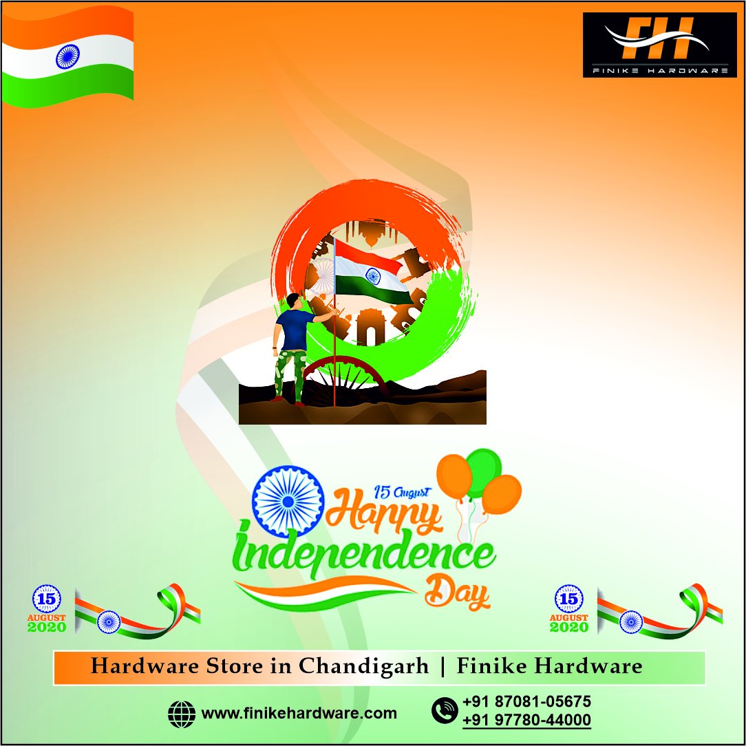 FinikeHardware's tweet image. #HappyIndependenceDay | @FinikeHardware 
May the Glory of Independence Day be with your forever
#HAPPYINDEPENDENCEDAY
Call Now :- +91 97780-44000 97785-44000
Web :- finikehardware.com
#स्वतंत्रता_दिवस
#happyindependencedayindia
#happyindependenceday2020
#74th_independenceday