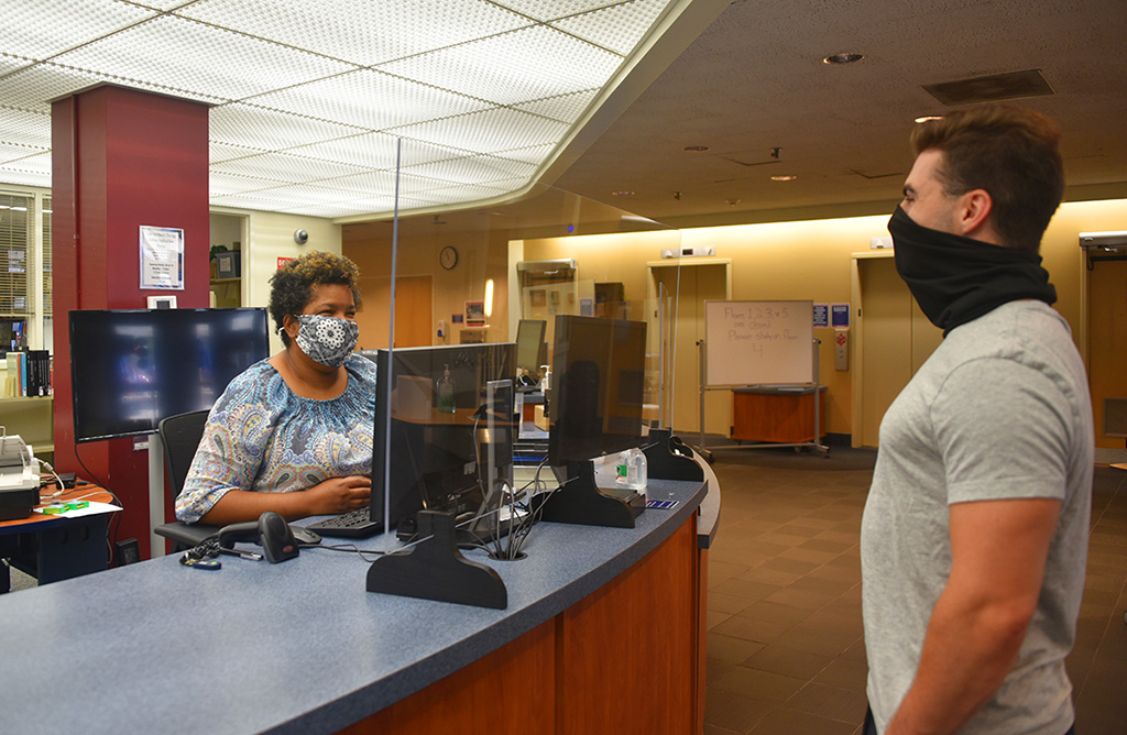 duqedu's tweet photo. New protocols for the academic year include mandatory face masks, physical distancing, daily health screenings, de-densifying campus and more. https://t.co/jDbTcYcETD https://t.co/XVUUKbAyTX