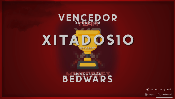 NetworkSkycraft's tweet photo. ⚔️ | Parabéns ao clã Xitados 10! Ganharam o 5° confronto da décima segunda rodada! #LigaBedWarsSC #GoX10 https://t.co/tYFLSOCmev