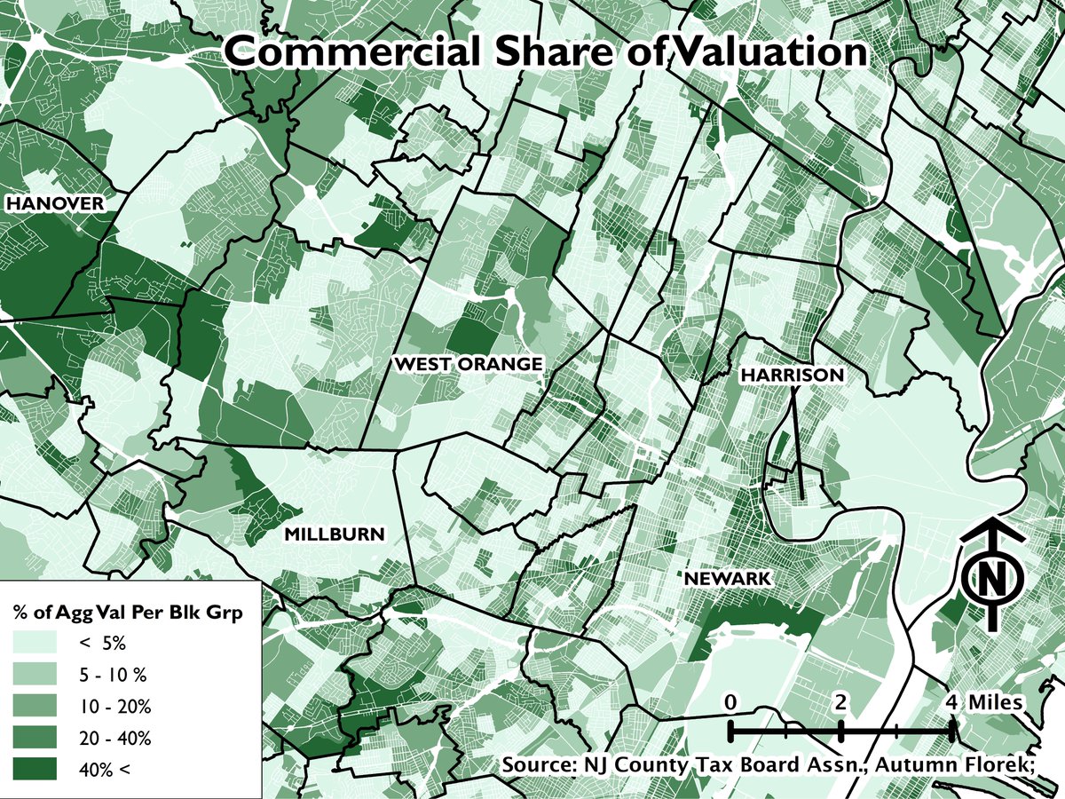 But Autumn, you say, I'm not interested in residential data - I want to see data for nonresidential assessments. You can check that out, too. Who can spot the block groups with malls and large office parks?