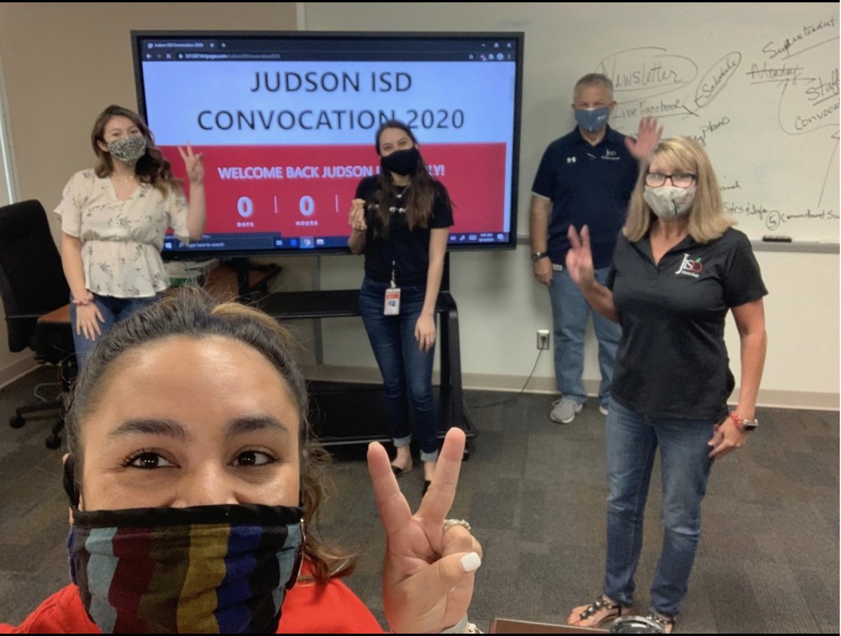 JudsonISD's tweet photo. 2020 Convocation brought together more than 3,000 staff members of the district for a virtual celebration to kick off the 2020-2021 school year! Judson ISD is ready to #Return2LearnJISD! π»πβ€οΈ #JudsonISD #JISD https://t.co/zq5zdfmLoP