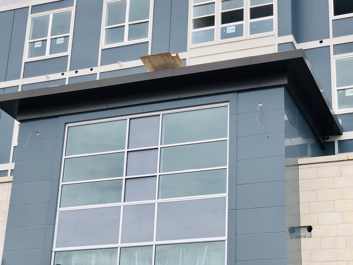 FairfieldMetal's tweet image. Lackawanna Station is days away from completion of the it’s approximately 3,600 square feet #metalfabrication #Alpolic Installer @arcoroof #construction