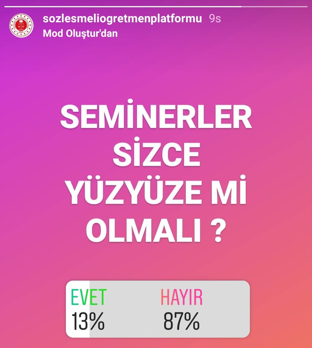 #semineruzaktanolsun

Sayın bakanım <a href="/ziyaselcuk/">Ziya Selçuk</a> 

Ülkemizde bugün vaka sayısı
1226 iken,

Bilim kurulu üyeleri toplantılarını online yapıyor iken,

Sizler bugün il müdürleri toplantınızı online yapıyor iken,

Bize yüzyüze seminer yaptırmayın.

<a href="/safran1958/">Mustafa SAFRAN</a> <a href="/omerinan06/">Ömer İNAN</a>
<a href="/tcmeb/">Millî Eğitim Bakanlığı</a>
