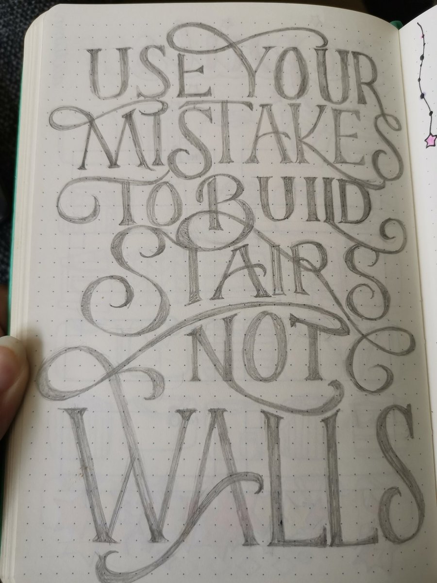 Day 14 of #artfulaugust I have been working on my bullet journal again and practising lettering, would really like to do this confidently following my own design rather than someone else's in future. <a href="/c0mplexnumber/">Clarissa Grandi</a> #bujo