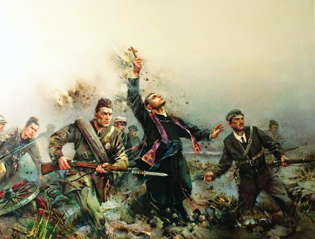 Marek09404316's tweet photo. Salieron a defender  Varsovia los jóvenes, chicos y chicas, estudiantes, trabajadores...les acompañaban los sacerdotes. Ignacy Skorupka de 27 años murió el 14.08.1920 durante la batalla de Varsovia. Repetía que la victoria llegará el 15.08 en la fiesta de la Virgen María https://t.co/MtnwKCD3wY