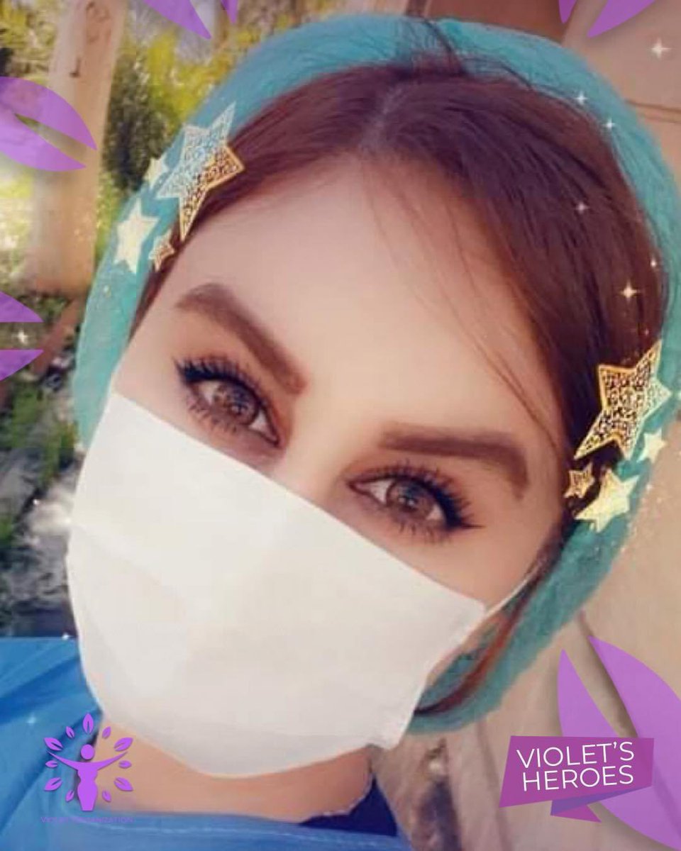 OrgViolett's tweet photo. Miss Bekhal Ryaz Ramazan, serving in Asuda Hospital in Chamchamal. As Violet Organization would like to thank her for her selflessness and announce her as one of our Heroes. We wish her great health and success. 
We are proud of her.
——————-
#VioletOrg
#VioletsHeroes https://t.co/ZTiTXfps02