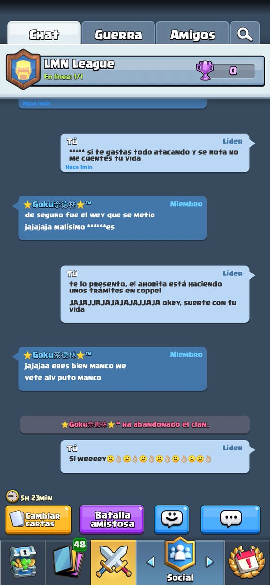 AntonioHR_1's tweet photo. Me gusta la gente que no sabe perder, literal es una compe gratis, qué esperas alguien que no tiene nivel?
Con este manco paso a finales y si gano le daré el premio a @Moises36928965 🥳
Por cierto de qué te metiste @CRBStarsCream  dice que me ayudaste :( https://t.co/7UM1LOFtra