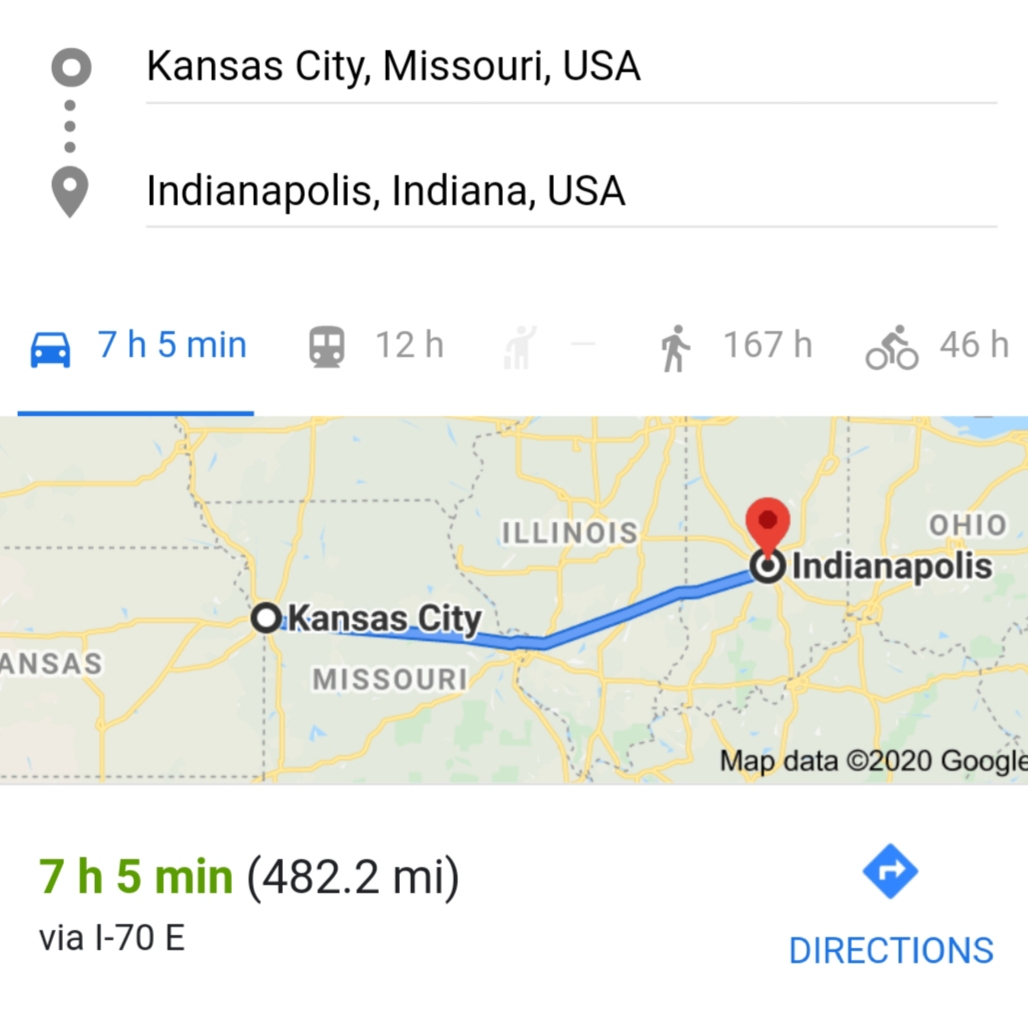 190814Drive: Kansas City to IndianapolisA day behind the wheel heading east for my date with  @reds.  #MLB  #DiamondsOnCanvas  #AndyBrown
