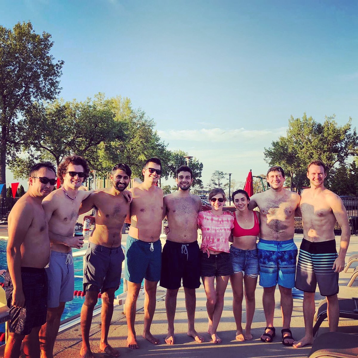 SJH_EM's tweet photo. Our residents enjoyed soaking up the sun after lecture day yesterday! Looking forward to doing it again next week. Think we may be establishing a new post lecture tradition! 🌊☀️🏊♂️🏖
#sjhem #emresidency #coresidents #pooltime #soakingupthesun #worklifebalance #lecturedays https://t.co/Xop2t0ocf5