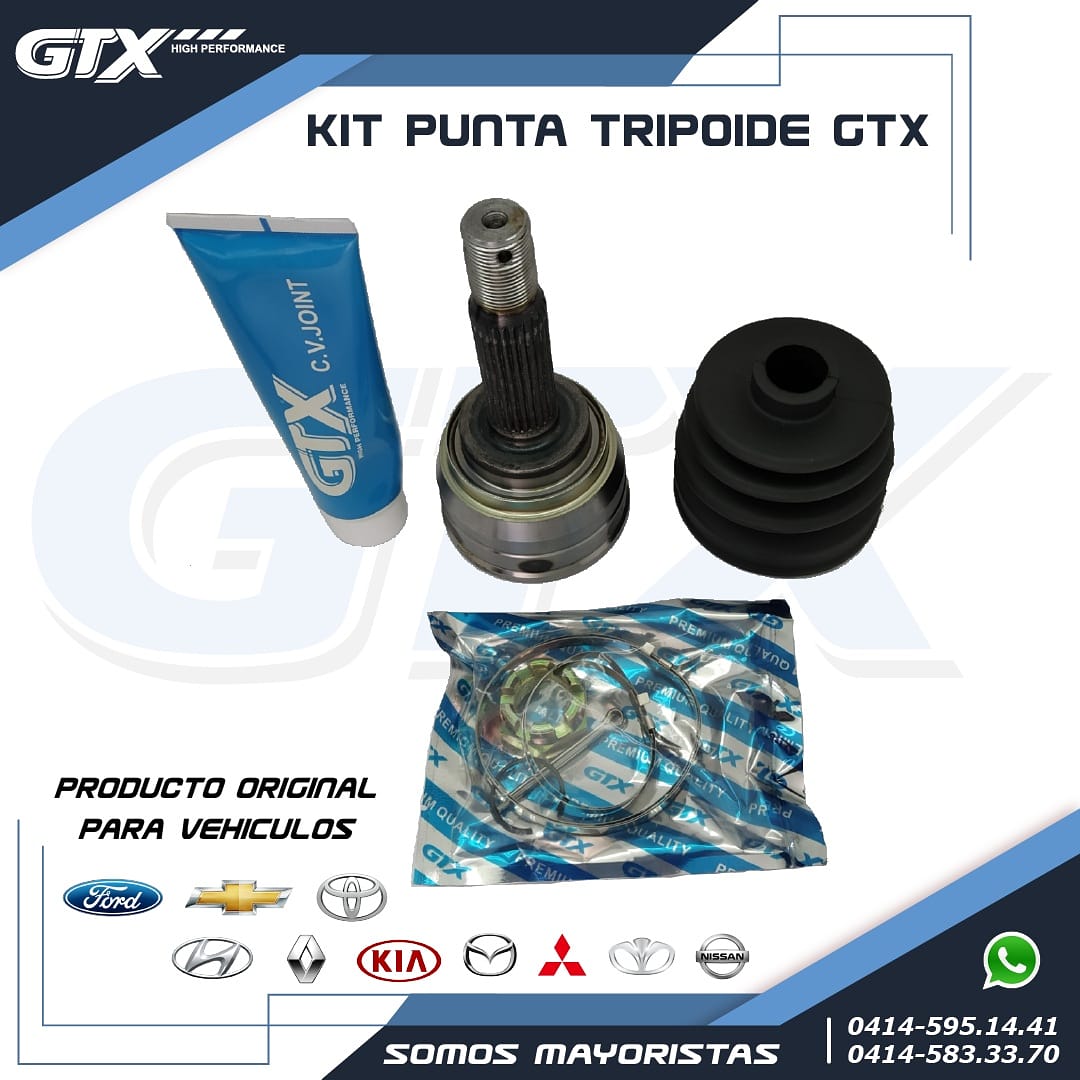 GTX_HP's tweet photo. .
👉Punta Tripoide GTX para los siguientes vehículos 🚙:

🚘 Chevrolet - Ford – Toyota – Hyundai - Mitsubishi
🚘 Renault - Nissan - Mazda – Daewoo – Kia

🧐Somos MAYORISTAS y #Distribuidores 🚚 a nivel nacional de #Repuestos Originales.

#trendelantero #repuestosvzla https://t.co/JyRWVEDsM8