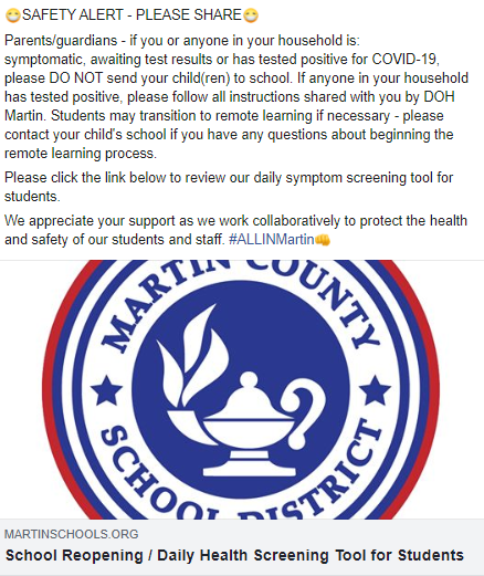 Martin County School District tweet media