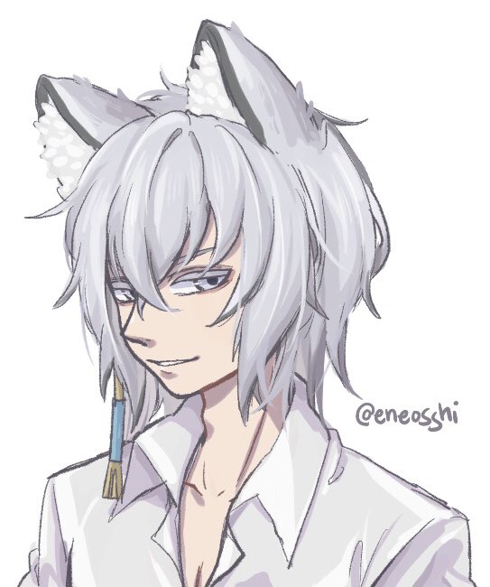 eneosshi's tweet photo. SilverAsh doodle #アークナイツ #Arknights https://t.co/y2CvhlTQaY