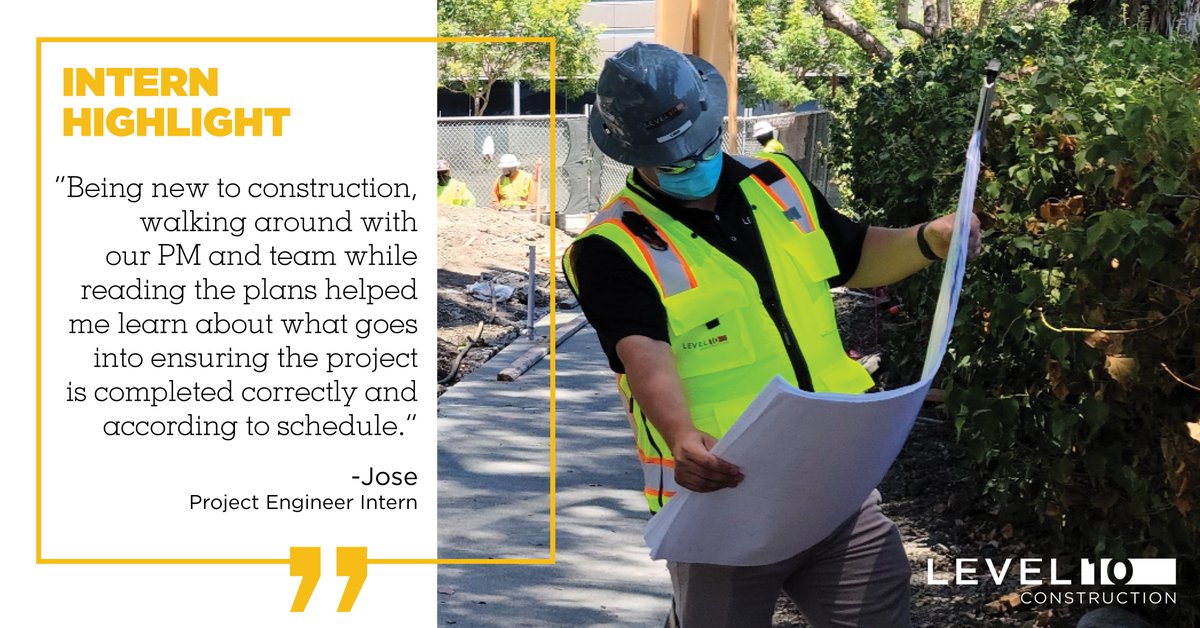 level10gc's tweet photo. Welcome to Level 10, Jose!

#intern #constructioninternship #level10interns #level10construction #buildingatthehighestlevel #stayhealthy #staysafe https://t.co/I3M5ZKxCdm