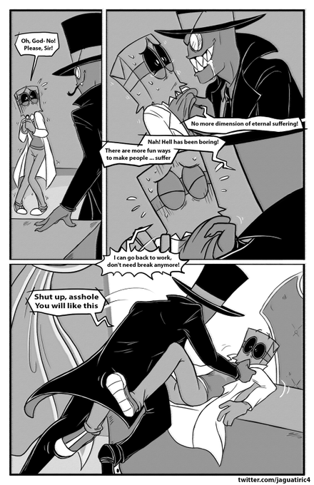 Jaguatiric4🔞 COMMISSIONS OPEN !! - Take a Break - Page 04 #paperhat #villainous #comic #DrFlug #BlackHat #yaoi https://t.co/1zhMEM8zF7
