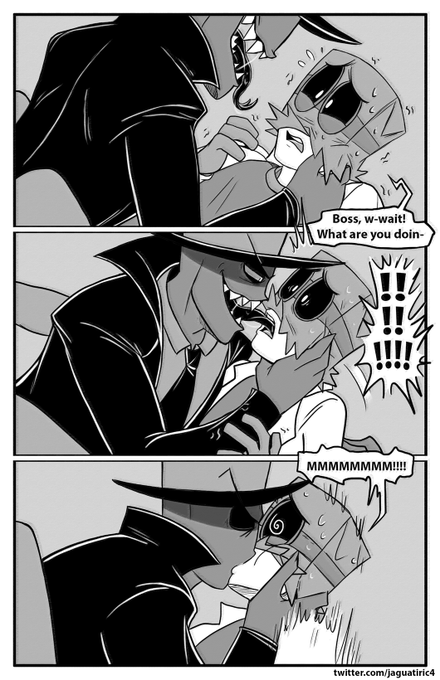 Jaguatiric4🔞 COMMISSIONS OPEN !! - Take a Break - Page 05 #paperhat #villainous #comic #DrFlug #BlackHat #yaoi https://t.co/Gg20HcwUJf