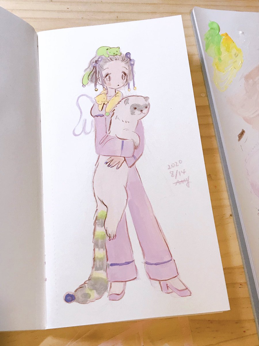 「drawing🦝 」|ア〜ミ〜／𝗔𝗔𝗠𝗬のイラスト