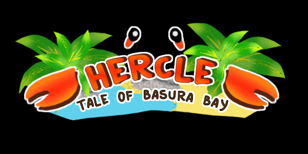 Bermuda_Studios's tweet photo. Now to announce the name of our game with a shiny new logo to go with it. With much deliberation we've settled with the name Hercle: Tale of Basura Bay!
#gamedev #indiedev #gamedevelopment #crabs 🦀 https://t.co/rNQIYSaD0E