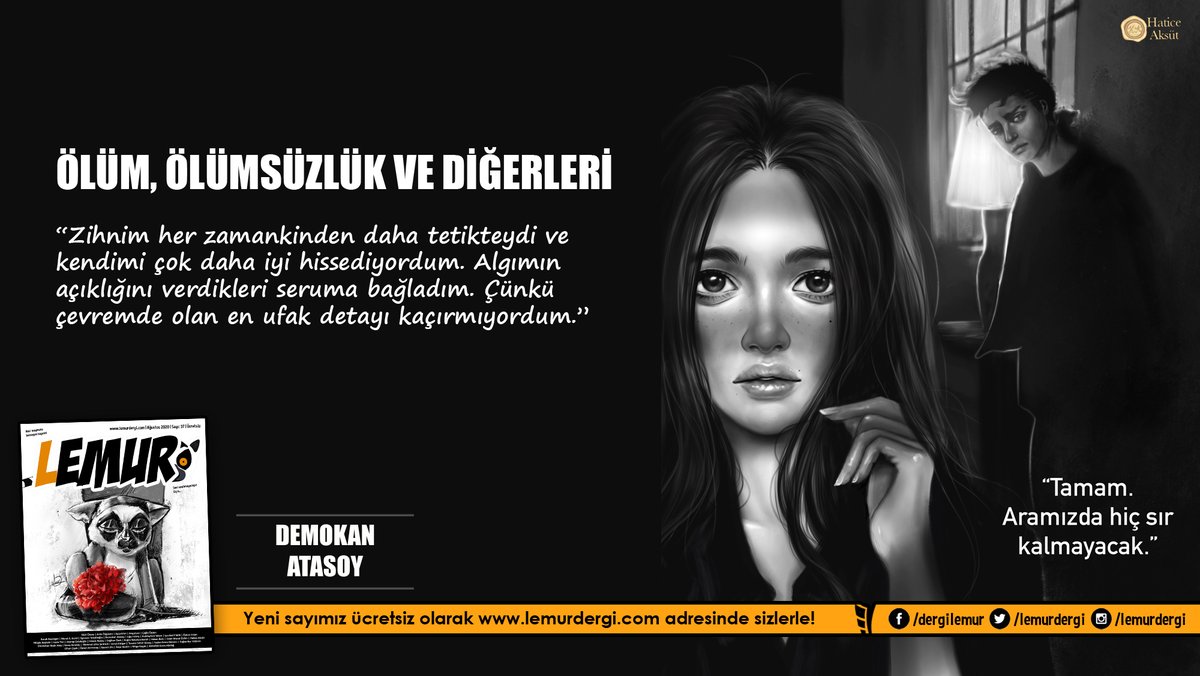 Macera devam ediyor! Demokan Atasoy yazdı, Hatice Aksüt çizdi... #Lemur #Ağustos sayısını lemurdergi.com adresinden ücretsiz olarak okuyabilirsiniz.

#lemurdergi #edebiyat #gerilim #korku #öykü #illüstrasyon #edebiyat #HaticeAksüt #DemokanAtasoy <a href="/haticeaksut_/">Hatice Aksüt</a> <a href="/demokan/">Demokan Atasoy</a>