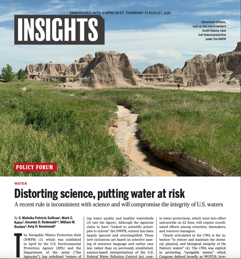TroutUnlimited's tweet photo. We've said it along — our small headwater streams matter for fish and for people. The effort to distort science is causing harm to our water resources, our trout and salmon, and anyone who turns on a tap. https://t.co/XuQtxVhFhj @ScienceMagazine https://t.co/8t7InR75rx