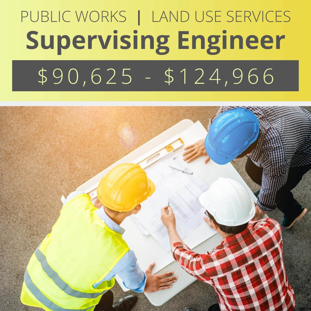 sbcountycareers's tweet photo. Supervise a section of staff engaged in the major activities of public works and civil engineering projects and perform difficult and specialized engineering work
Apply Today: https://t.co/UqbWhohuQ2
#engineer #engineering #sbcounty #career #countyjob #civilproject #building https://t.co/mIfIDR4Jw9