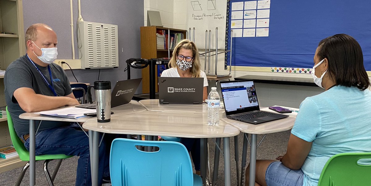 Aaronmarcin's tweet photo. We are only missing one part of our classrooms and we are excited to welcome students back virtually on Monday! https://t.co/ae7ExJ30Sf